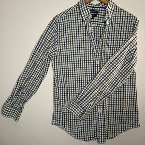 Croft & Barrow Men's Button Down Gingham Plaid Check | Size M